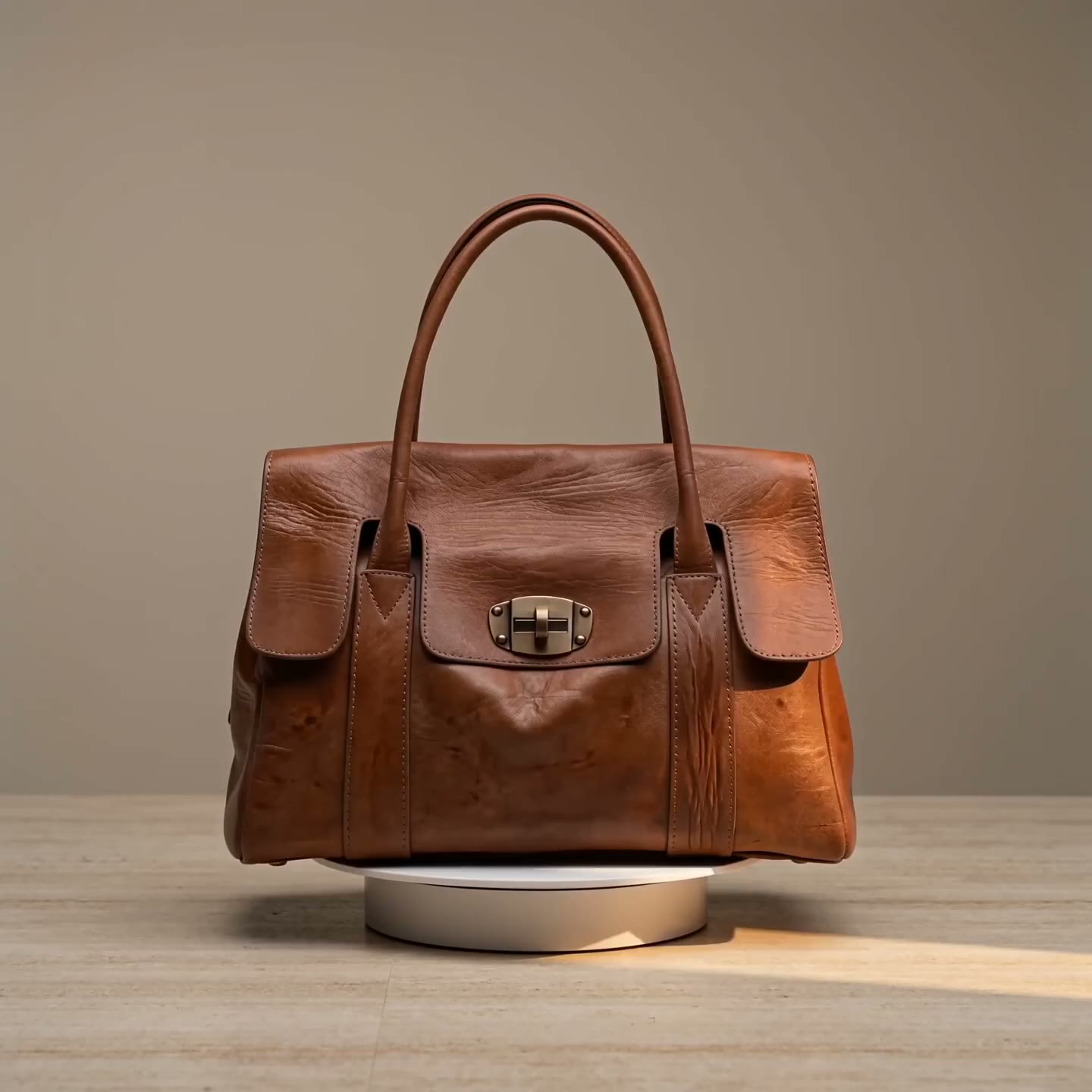 Marrakech Tote · Cognac